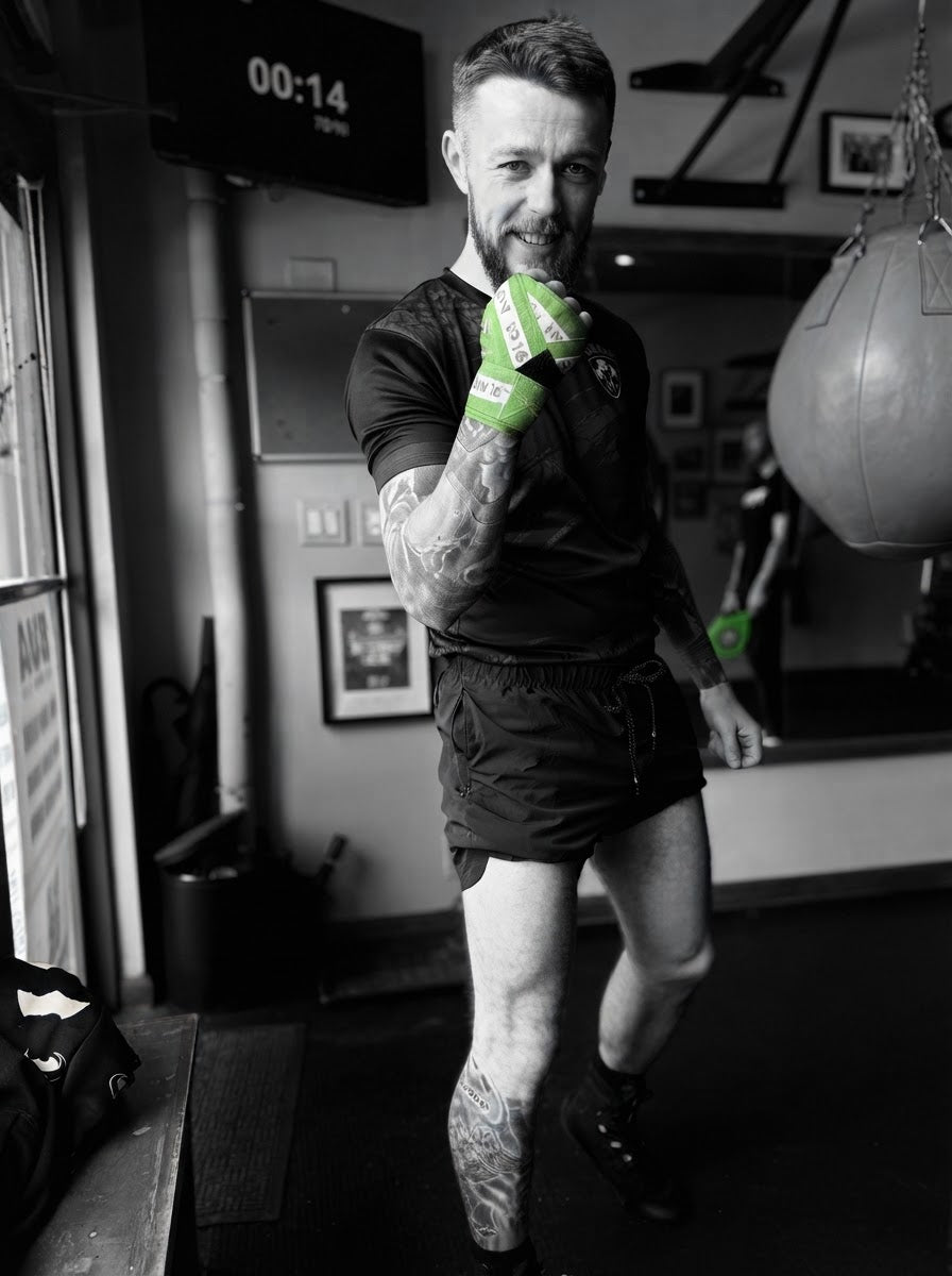 Green Boxing Hand Wraps Printed With Psalm 16:8